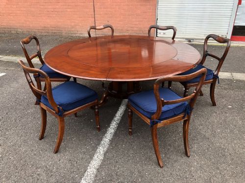 A SUPERB RARE WILLIAM IV EXPANDING CIRCULAR MAHOGANY DINING TABLE - ADDITIONAL PHOTO 2