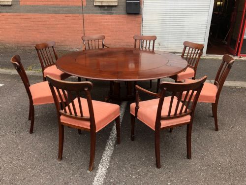 A SUPERB RARE WILLIAM IV EXPANDING CIRCULAR MAHOGANY DINING TABLE - ADDITIONAL PHOTO 3
