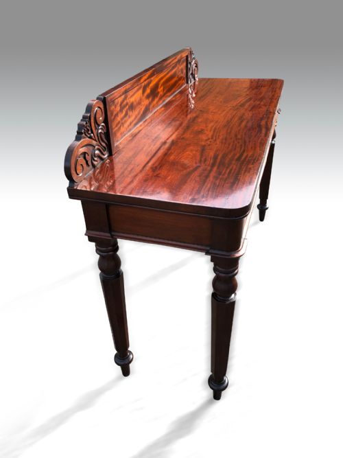 A WILLIAM IV MAHOGANY COLSOLE SERVING TABLE - ADDITIONAL PHOTO 2