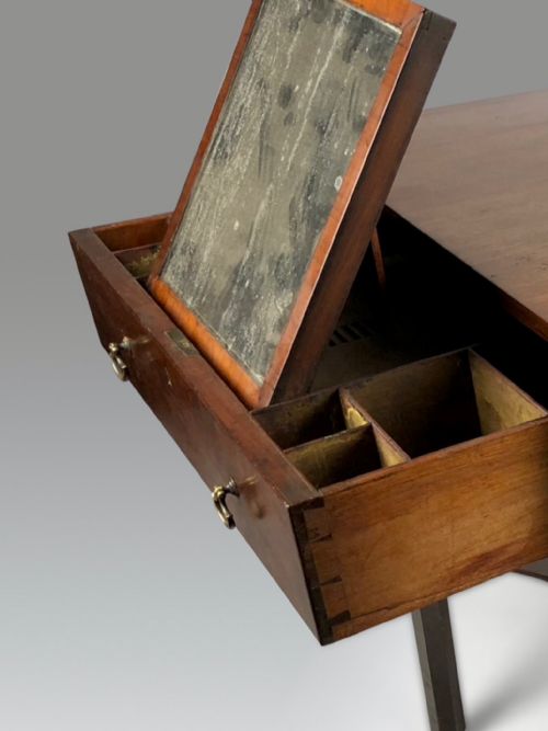 A FINE CHIPPENDALE PERIOD MAHOGANY SUPPER TABLE WITH A FITTED TOP DRAWER - ADDITIONAL PHOTO 9