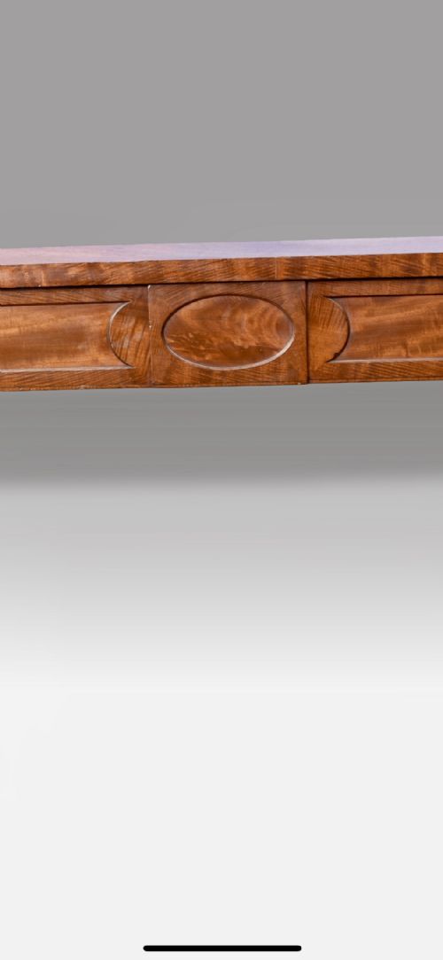 A WONDERFUL GEORGE III MAHOGANY BREAKFRONT SERVING TABLE IN THE MANNER OF GILLOWS - ADDITIONAL PHOTO 6