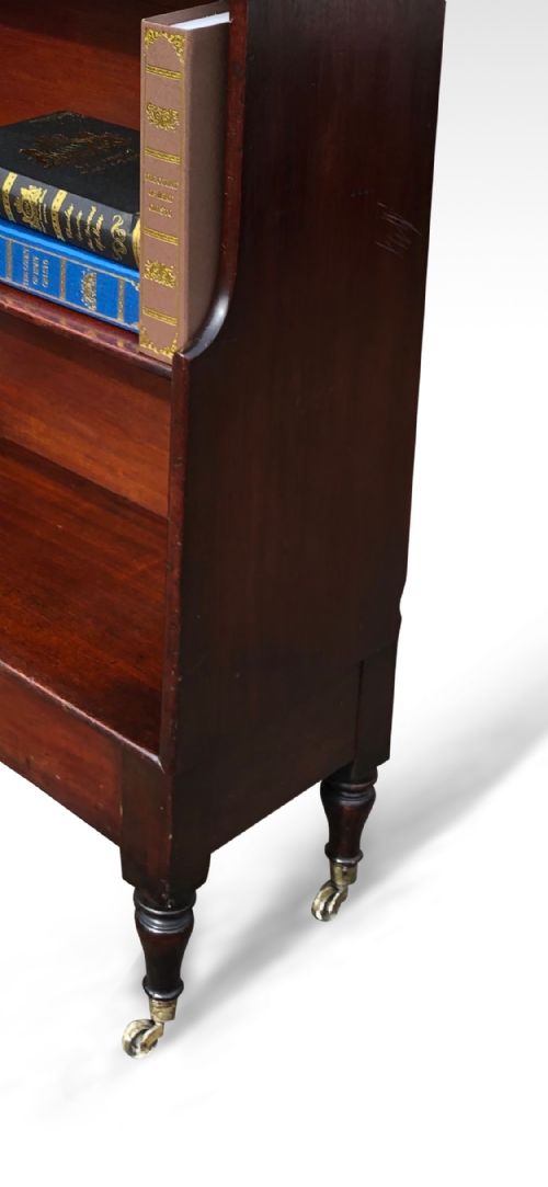 A WILLIAM IV MAHOGANY WATERFALL BOOKCASE - ADDITIONAL PHOTO 1