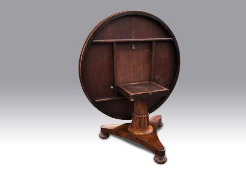 A LATE REGENCY ROSEWOOD CENTRE TABLE - ADDITIONAL PHOTO 1