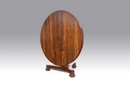 A LATE REGENCY ROSEWOOD CENTRE TABLE - ADDITIONAL PHOTO 2