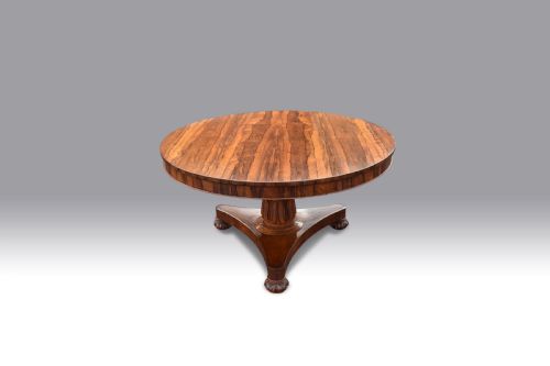 A LATE REGENCY ROSEWOOD CENTRE TABLE - ADDITIONAL PHOTO 3