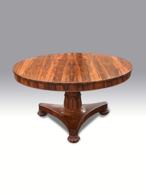 a late regency rosewood centre table - CATEGORY: ANTIQUE TABLES - DATED REGENCY