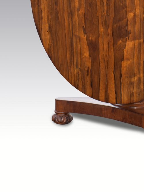 A LATE REGENCY ROSEWOOD CENTRE TABLE - ADDITIONAL PHOTO 5