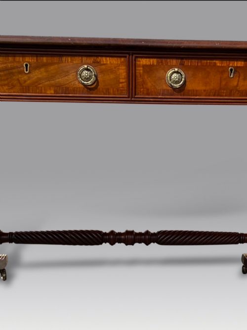 A FINE IRISH REGENCY MAHOGANY SOFA TABLE - ADDITIONAL PHOTO 5