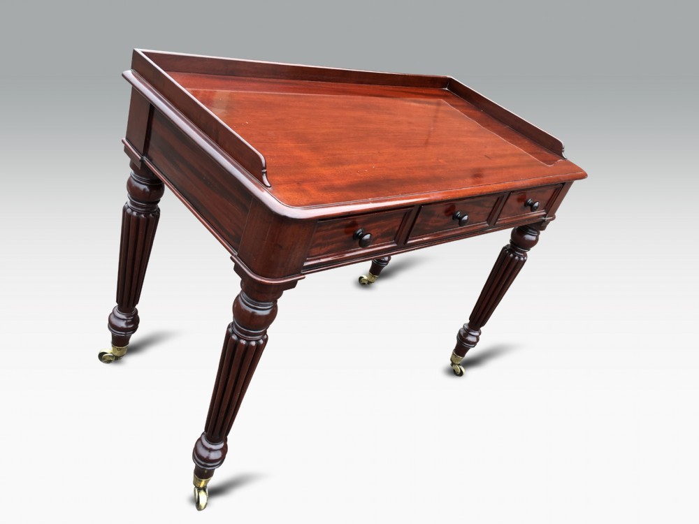 Mahogany writing or dressing table attributed to GILLOWS & stamped by M WILSON, 68 GREAT QUEEN STREET. LONDON