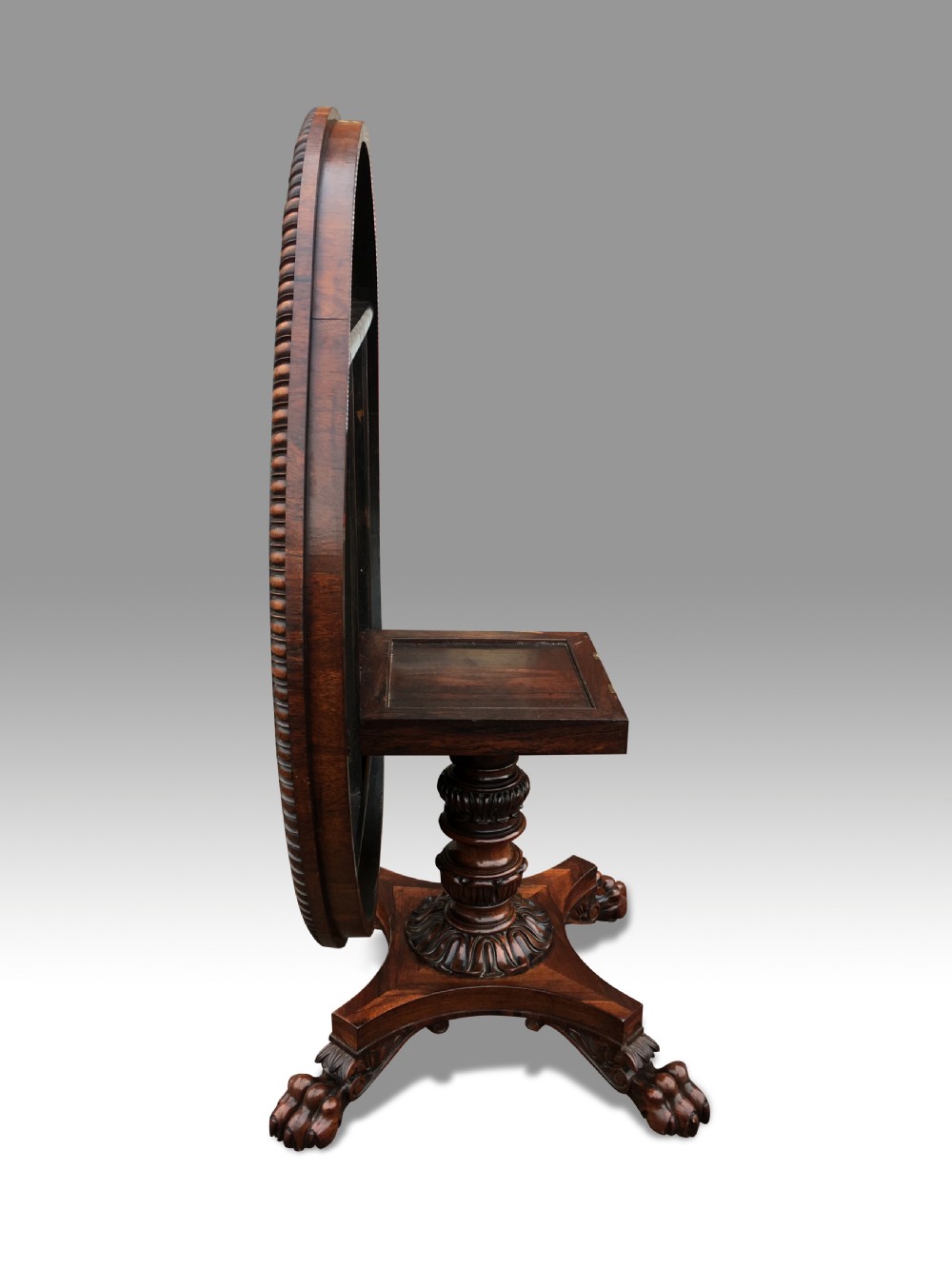 AN EXQUISITE REGENCY ROSEWOOD CENTRE TABLE IN THE MANNER OFF TROTTERS EDINDURGH. View II