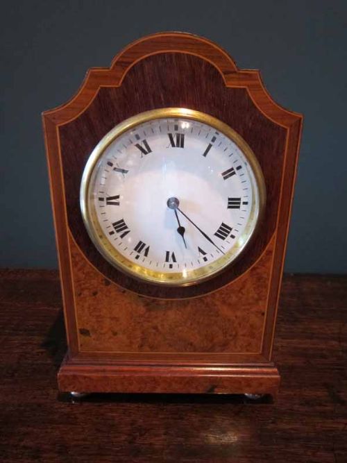 Quality Edwardian Inlaid Mantle Clock