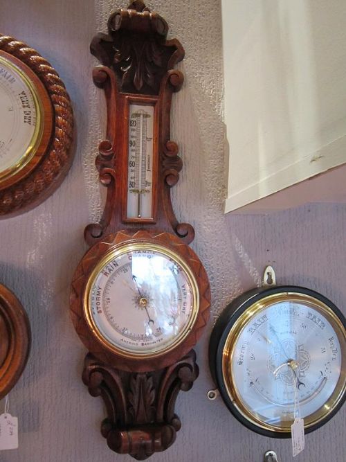 Small Victorian Banjo Barometer