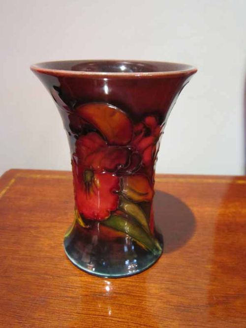 Moorcroft Orchid Flambe Vase