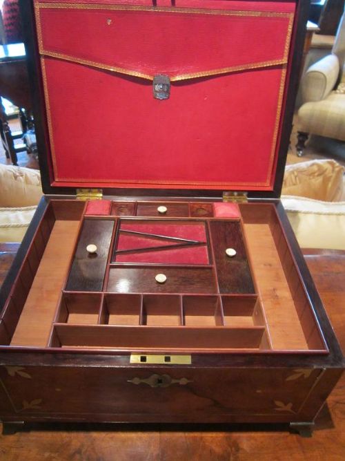 Fine Regency Rosewood Sewing Box