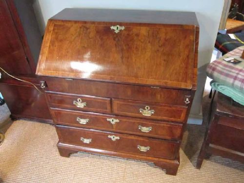 Small Early Georgian Walnut Bureau