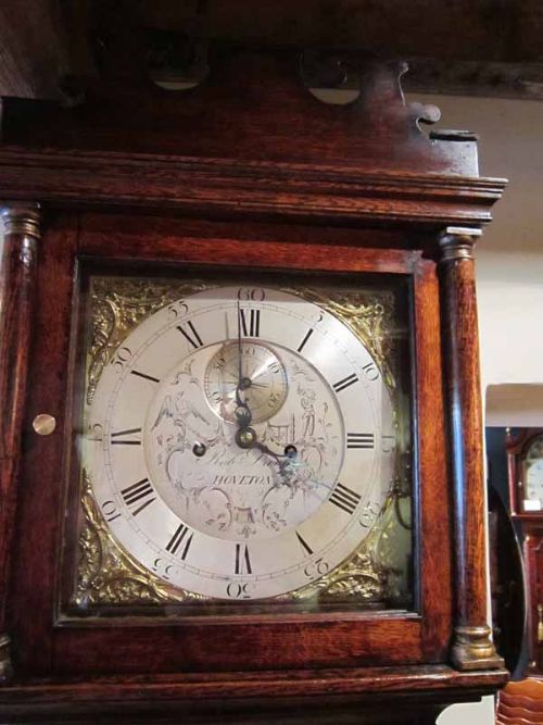 Mid Georgian Oak Norfolk Longcase Clock
