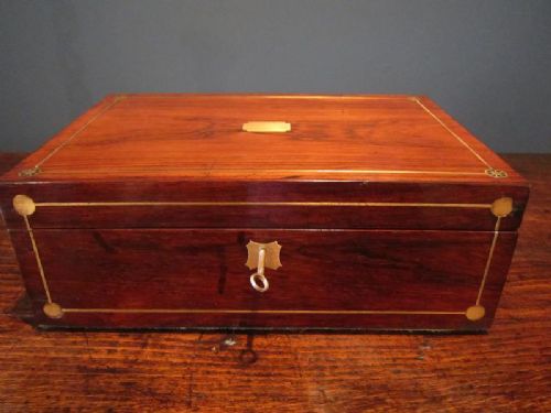 Fine Regency Rosewood Writing Slope
