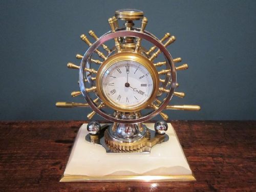 Superb 1920'S Desk Clock/barometer
