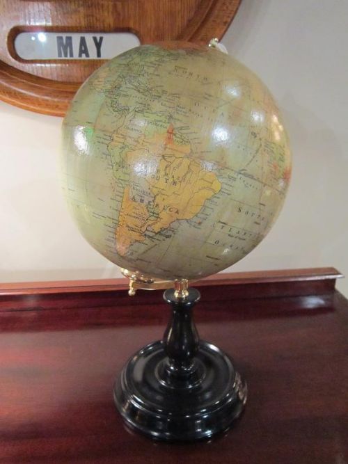 Quality Edwardian Phillips Terrestrial Globe