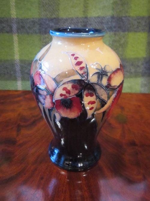 Quality Moorcroft Yellow Orchid Vase