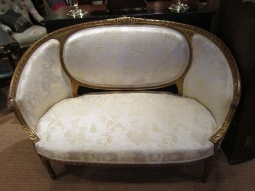 Fine Victorian Giltwood Settee