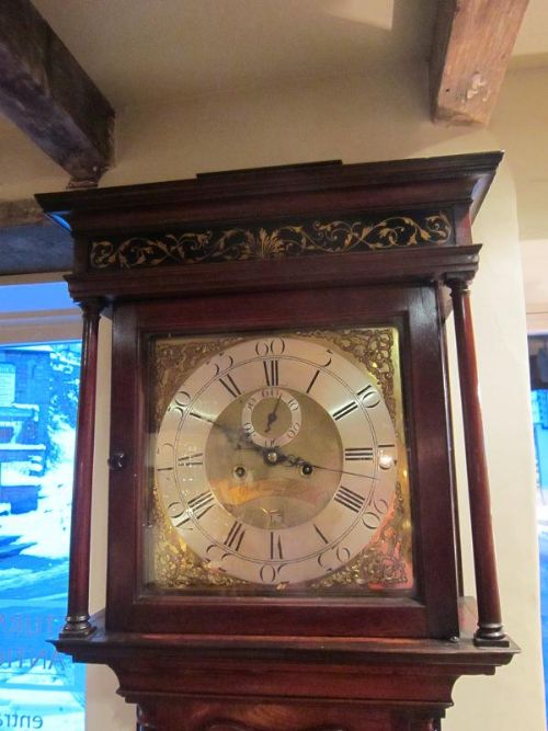 fig 1. SUPERB GEORGIAN LIVERPOOL LONGCASE CLOCK