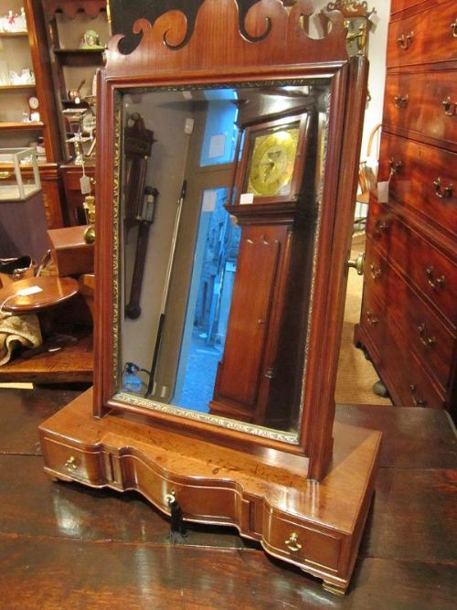 Fine George II Red Walnut Toilet Mirror