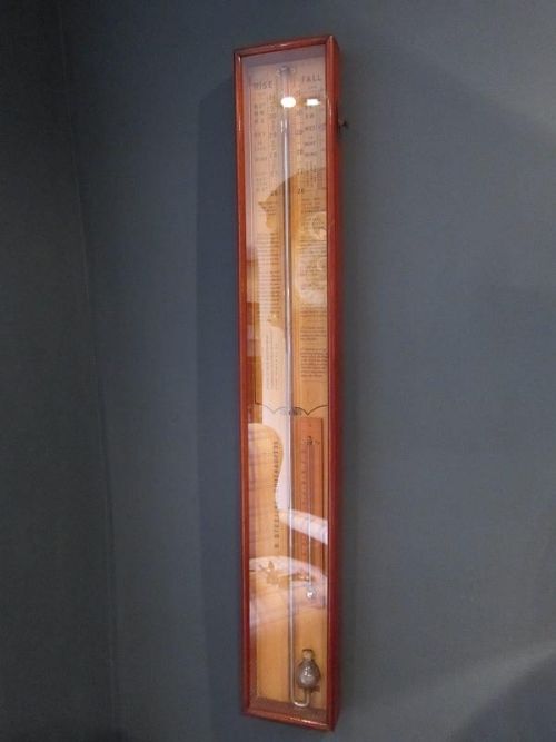 Quality Edwardian Mahogany Admiral Fitzroy Barometer