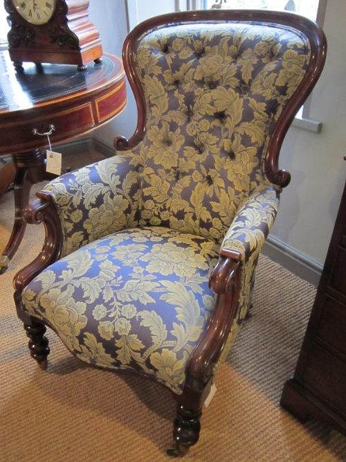 Quality Mid Victorian Mahogany Armchair