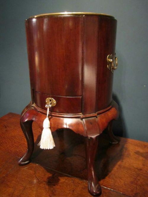 Fine Georgian Red Walnut Wine Stand