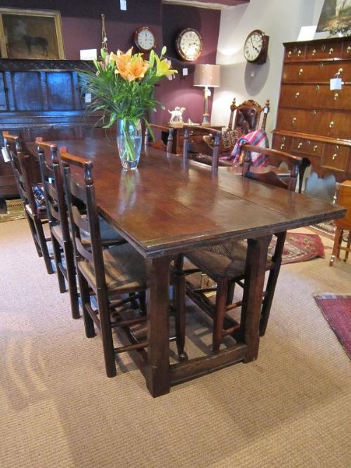 Superb George I Oak Refectory Table