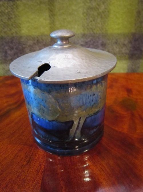Rare Moorcroft Moonlit Blue Libertys Jampot