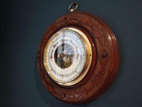 Quality Victorian Walnut Barometer