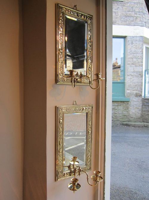 Superb Pair of Victorian Wall Scounce Mirrors