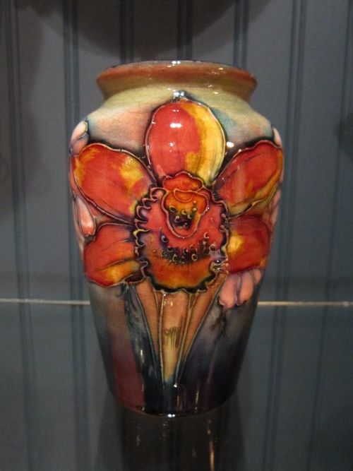Superb Moorcroft Flambe Orchid Vase