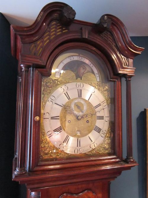 fig 1. IMPORTANT FINE MID GEORGIAN LIVERPOOL LONGCASE CLOCK