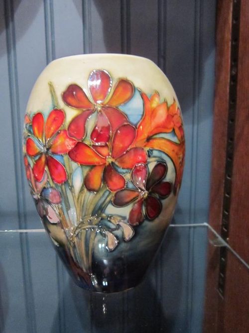 Quality Moorcroft Flambe Spring Flowers Vase