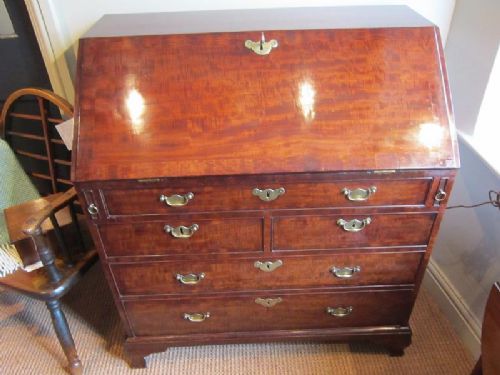 Outstanding George II Small Mahogany Bureau