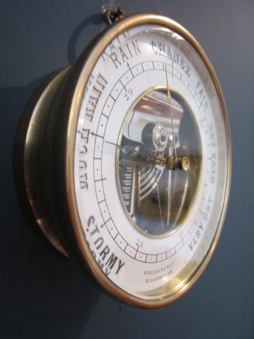 Top Quality Victorian Bronze Marine Barometer