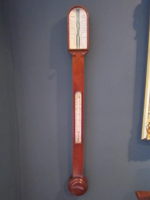 Fine Victorian Mahogany York Stick Barometer