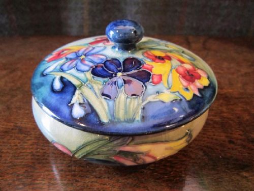 Quality Moorcroft Spring Flowers Powder Dish