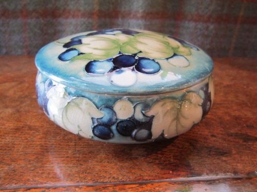 Rare Moorcroft Celandon Clay Powder Dish