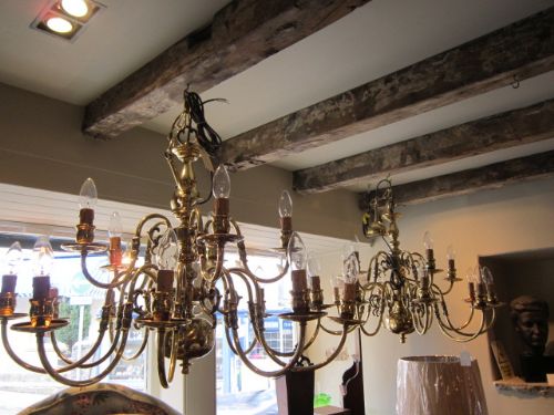 Quality Pair of Edwardian Light Fittings