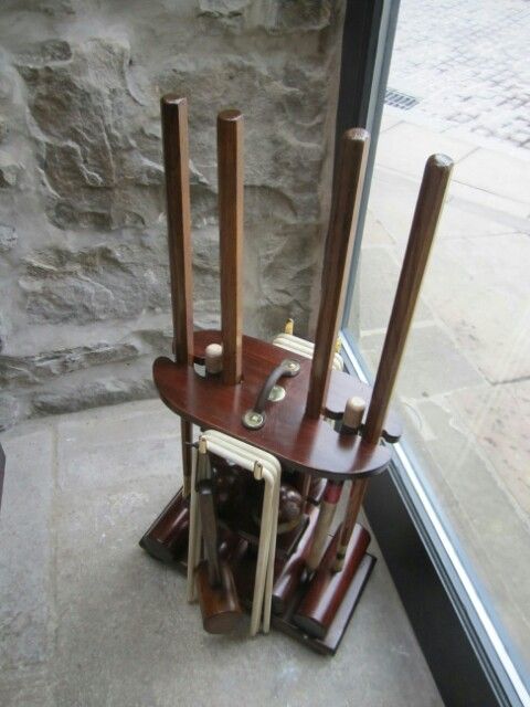 Fine Victorian Mahogany Croquet Set