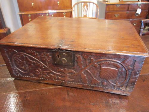 George I Period Oak Bible Box