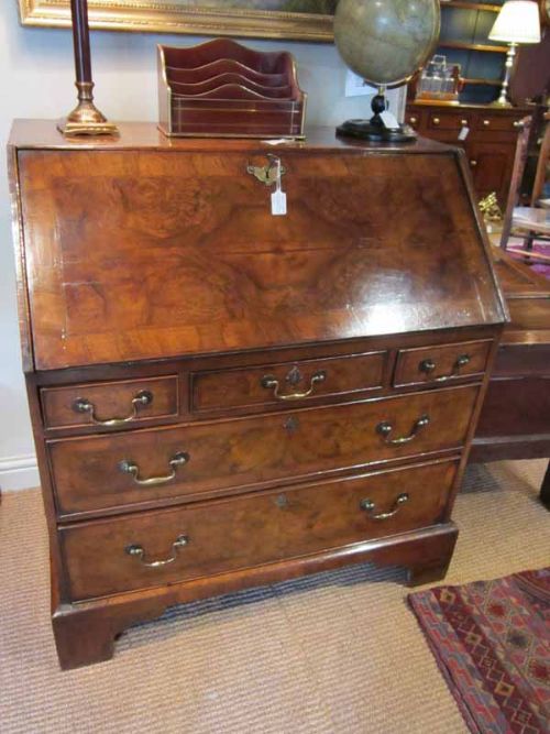 Fine George II Period Walnut Bureau