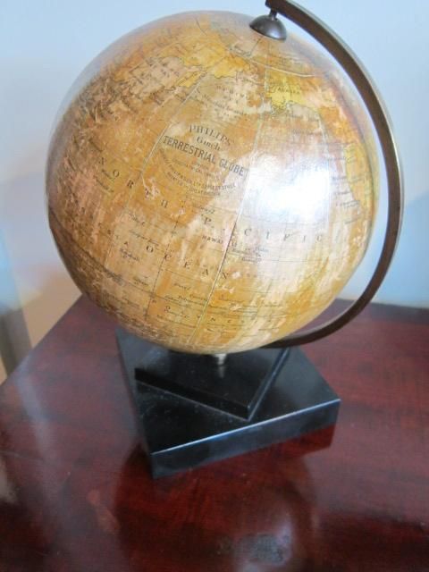 Small Art Deco Phillips Terrestrial Globe