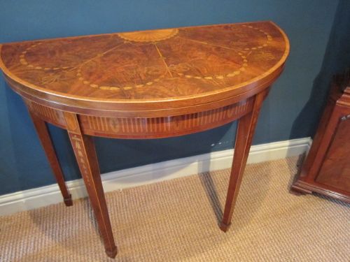 Fine George III Sheraton Games Table
