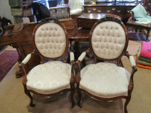 Fine Pair of Early Victorian Armchairs