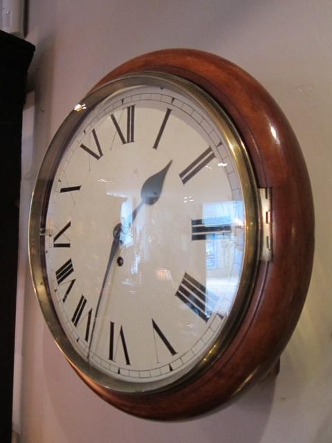 Quality Victorian Mahogany Fusee Wallclock